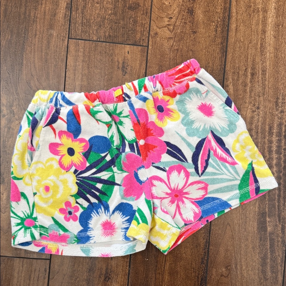 Mini Boden Floral Kids Shorts - Multicolor